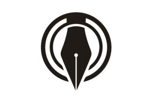 Circular Pen Logo for Writers & Journalists