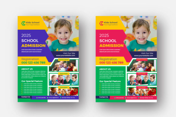 Designing Impactful Kid School Admission Flyers