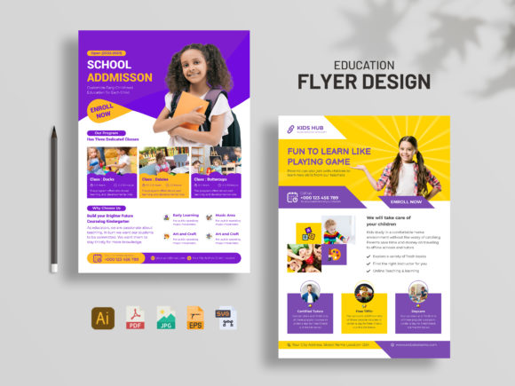 Evaluating Kids School Education Flyer Templates for Childcare Promotion