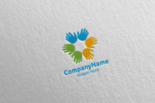 Evaluating the Colorful Children Hand Logo 11 for Educational and Creative Brands