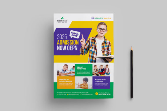Kids School Education Flyer Template: Elevating Enrollment Marketing with Professional Design