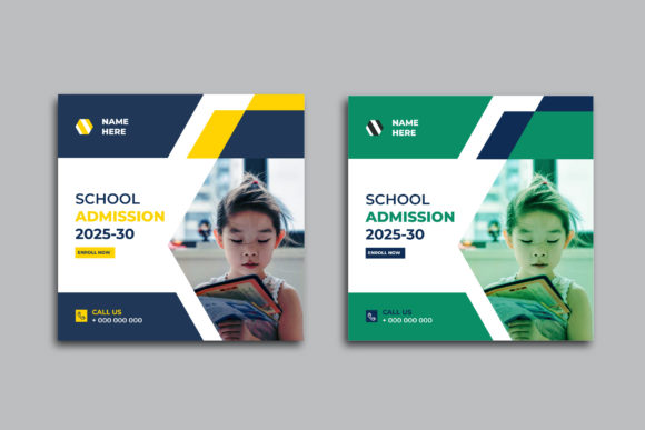 Optimizing School Admissions with Modern, Editable Social Media Templates