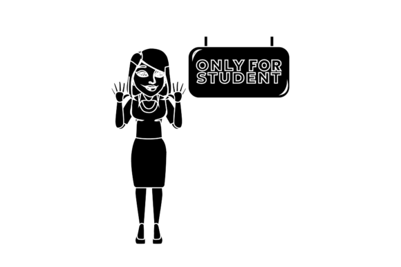Teacher Education School Silhouette Art